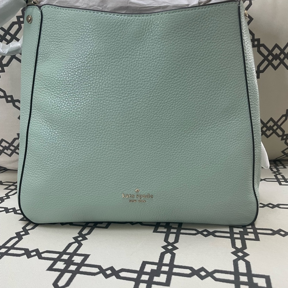 Kate Spade Medium Triple Compartment Pebbled Leather Tote NWT